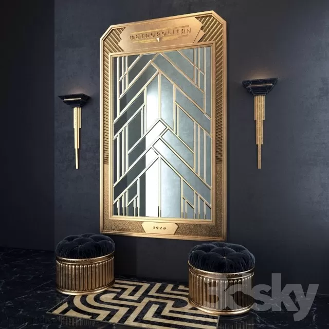 3DSKYFREE – DECOR - MIRROR 3DS MAX MODELS