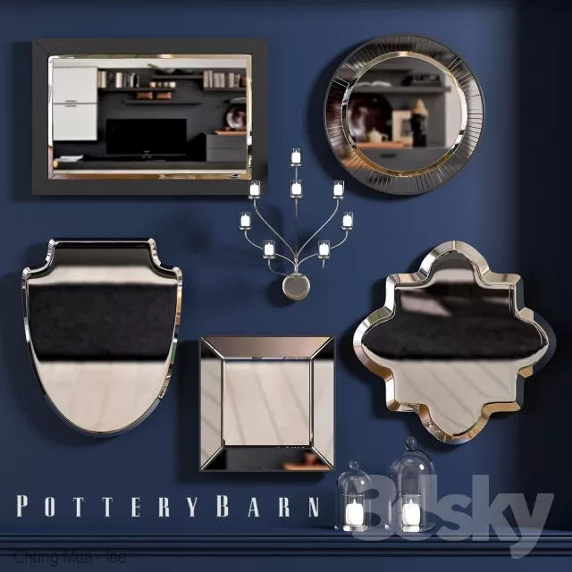 3DSKYFREE – DECOR - MIRROR 3DS MAX MODELS