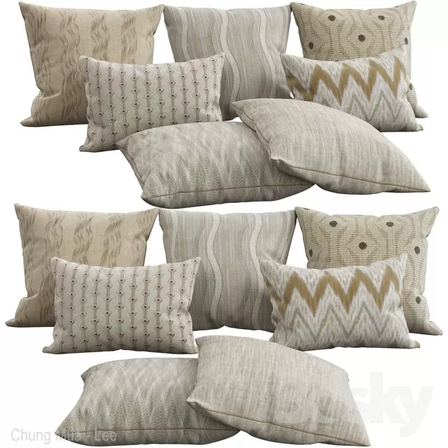 3DSKYFREE – DECOR - PILLOW 3DS MAX MODELS