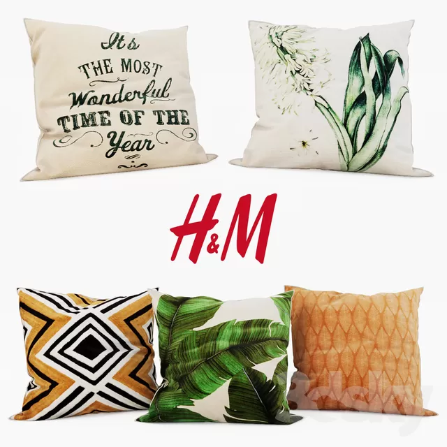 3DSKYFREE – DECOR - PILLOW 3DS MAX MODELS