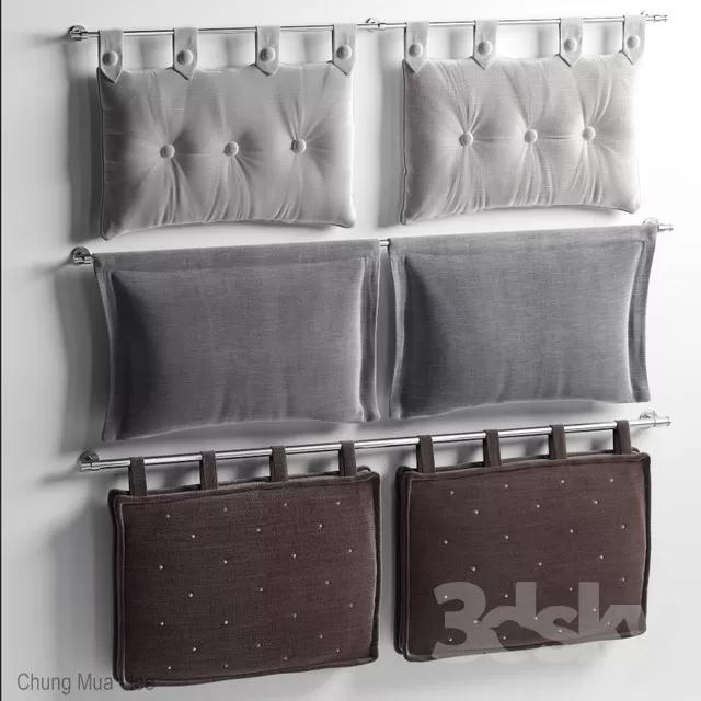 3DSKYFREE – DECOR - PILLOW 3DS MAX MODELS