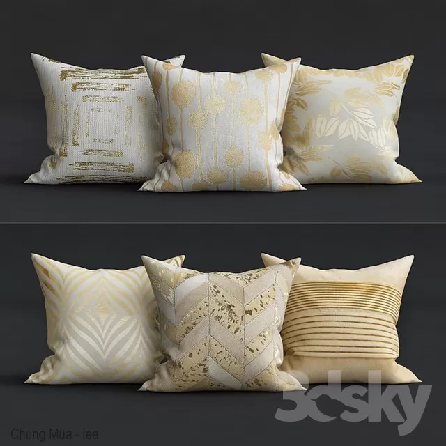 3DSKYFREE – DECOR - PILLOW 3DS MAX MODELS