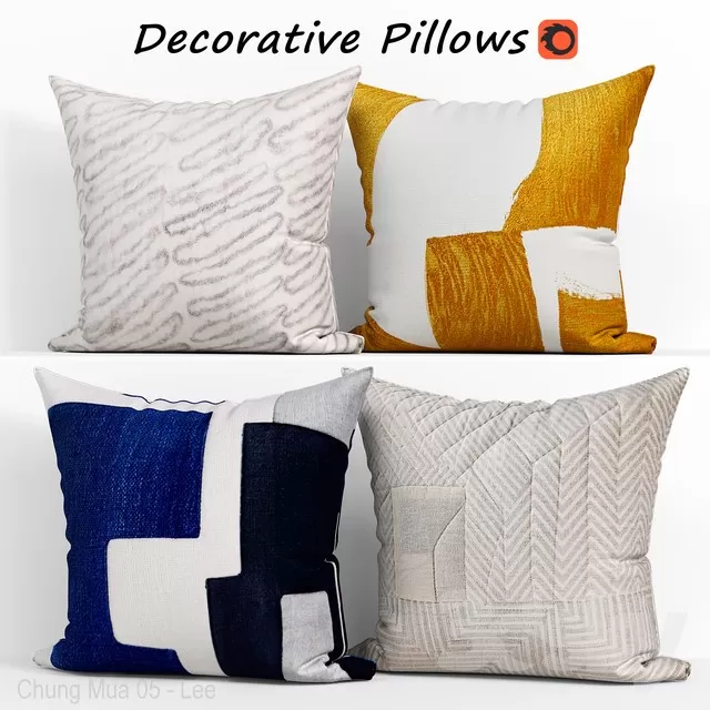3DSKYFREE – DECOR - PILLOW 3DS MAX MODELS