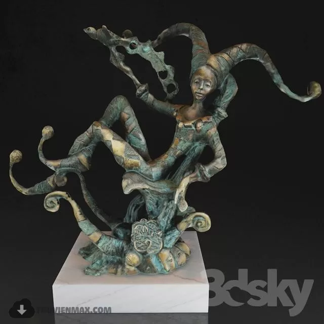 3DSKYFREE – DECOR - SCULPTURE 3DS MAX MODELS