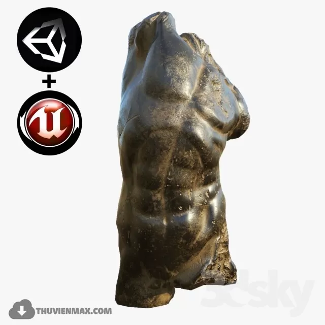 3DSKYFREE – DECOR - SCULPTURE 3DS MAX MODELS