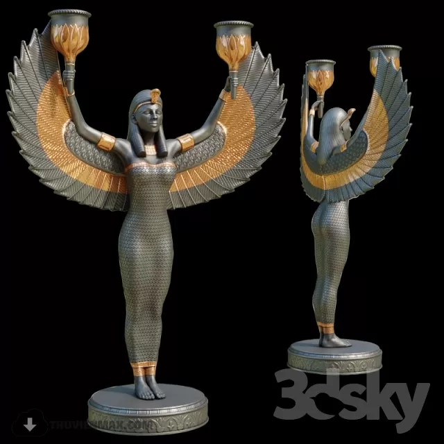 3DSKYFREE – DECOR - SCULPTURE 3DS MAX MODELS
