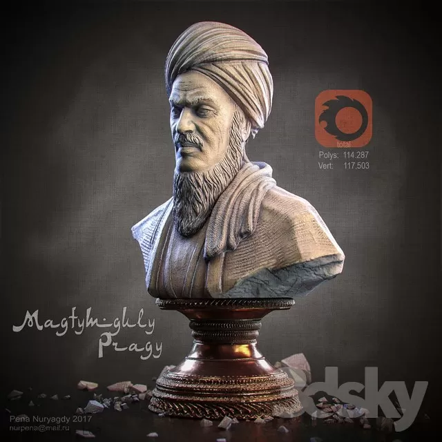 3DSKYFREE – DECOR - SCULPTURE 3DS MAX MODELS