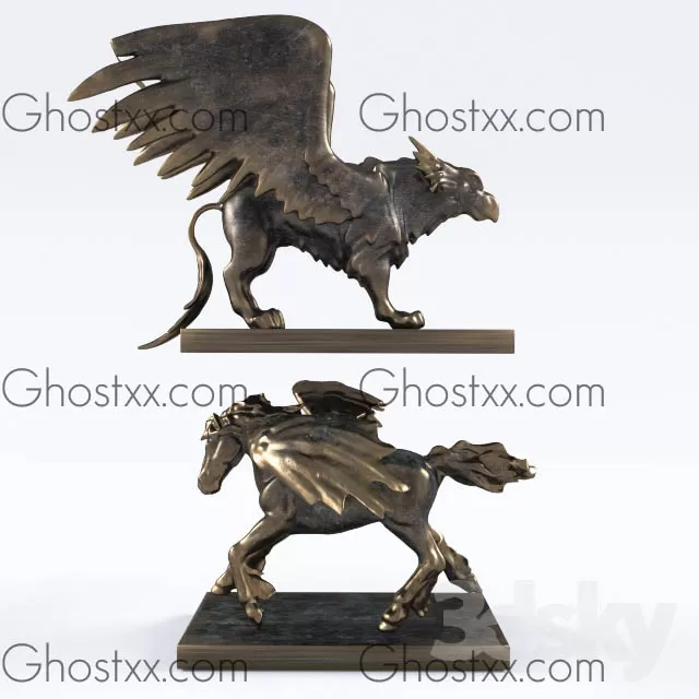 3DSKYFREE – DECOR - SCULPTURE 3DS MAX MODELS