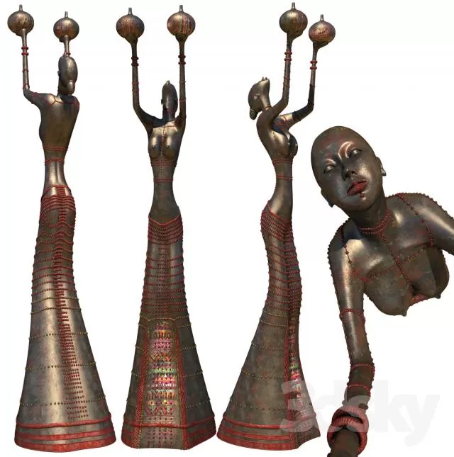 3DSKYFREE – DECOR - SCULPTURE 3DS MAX MODELS