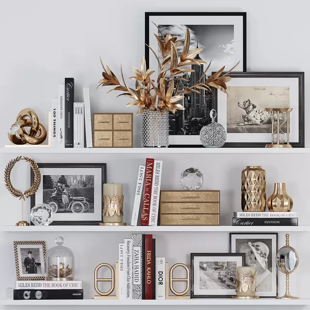 3DSKYFREE – DECOR - SHELVES 3DS MAX MODELS