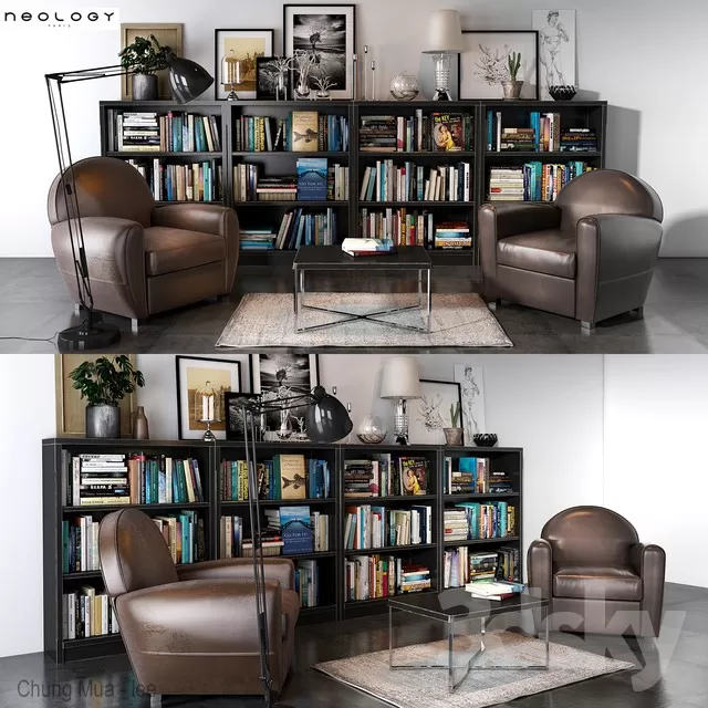 3DSKYFREE – DECOR - SHELVES 3DS MAX MODELS