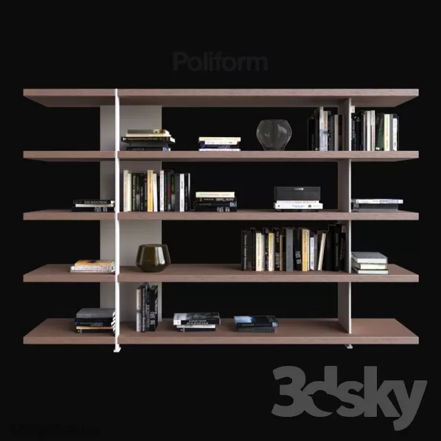 3DSKYFREE – DECOR - SHELVES 3DS MAX MODELS