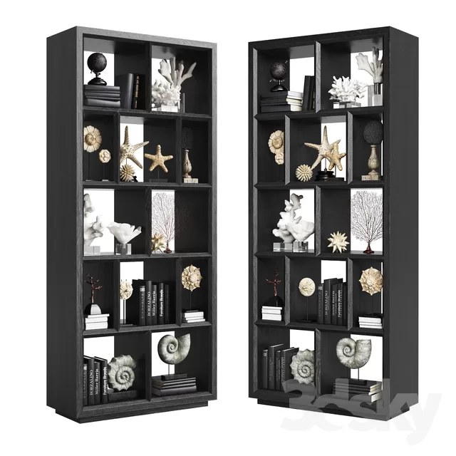 3DSKYFREE – DECOR - SHELVES 3DS MAX MODELS