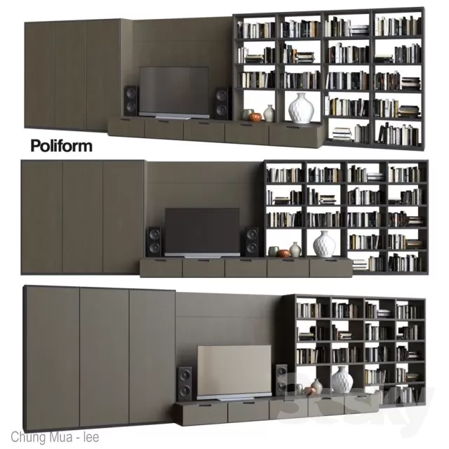 3DSKYFREE – DECOR - SHELVES 3DS MAX MODELS