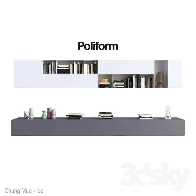 3DSKYFREE – DECOR - SHELVES 3DS MAX MODELS