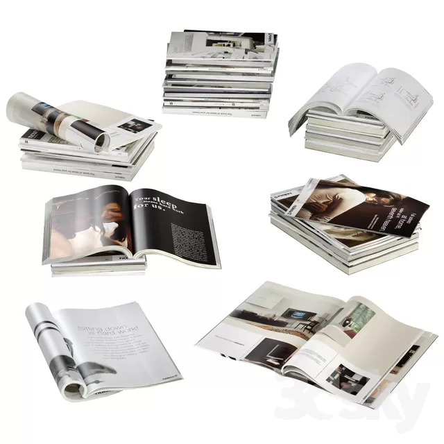 3DSKYFREE – DECOR - SHELVES 3DS MAX MODELS