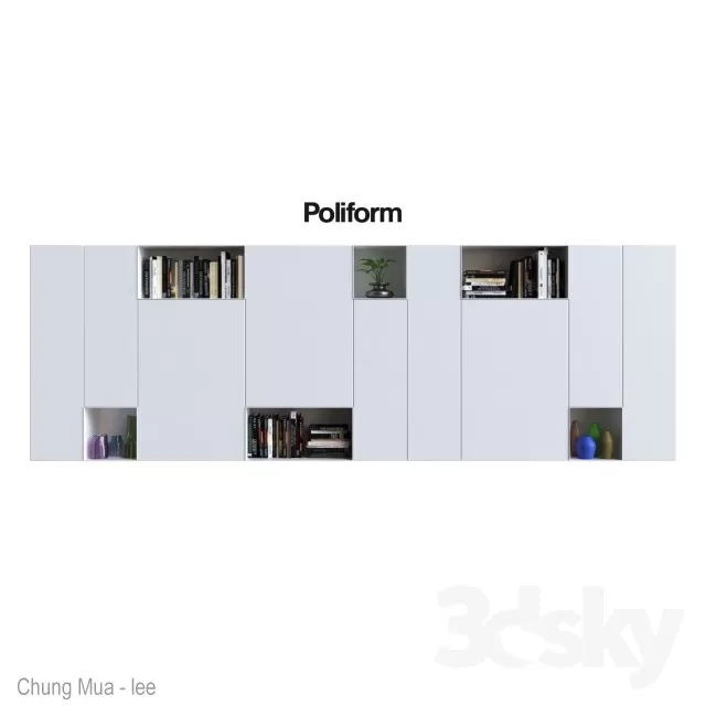 3DSKYFREE – DECOR - SHELVES 3DS MAX MODELS