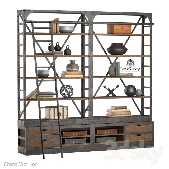 3DSKYFREE – DECOR - SHELVES 3DS MAX MODELS