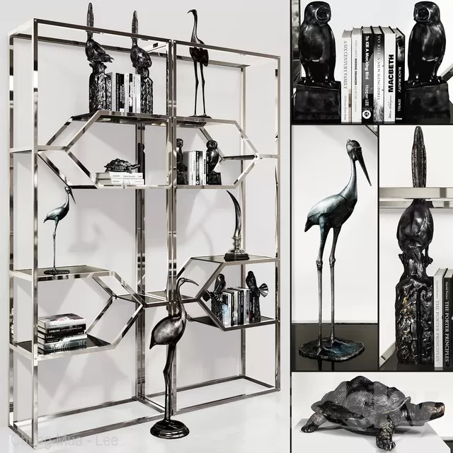 3DSKYFREE – DECOR - SHELVES 3DS MAX MODELS