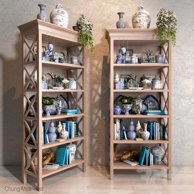 3DSKYFREE – DECOR - SHELVES 3DS MAX MODELS