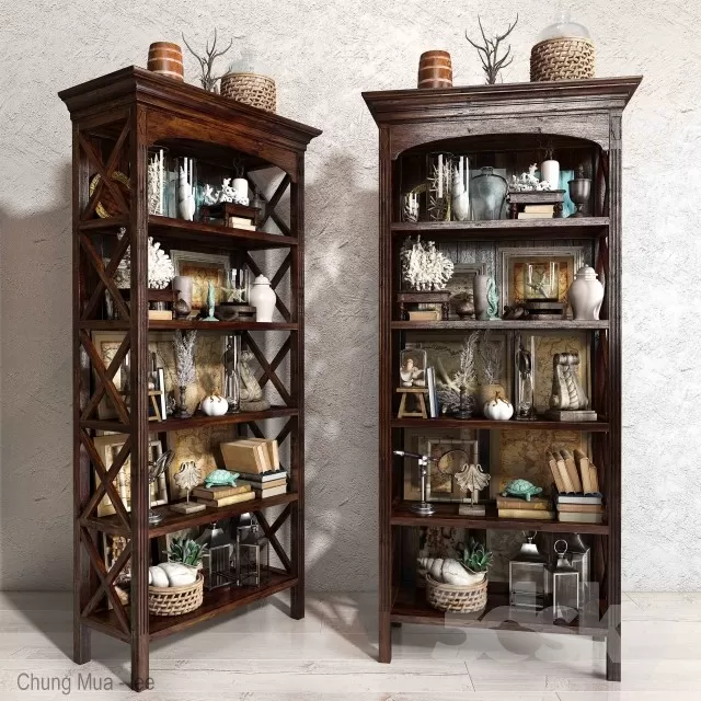 3DSKYFREE – DECOR - SHELVES 3DS MAX MODELS