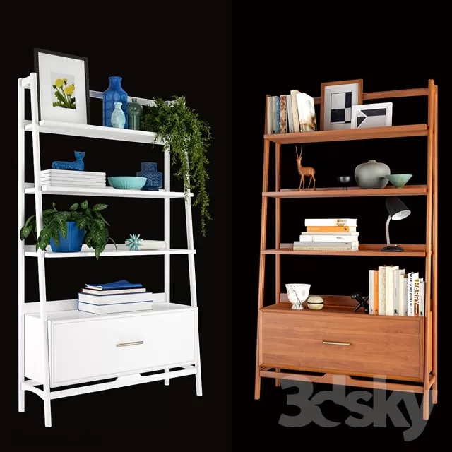 3DSKYFREE – DECOR - SHELVES 3DS MAX MODELS