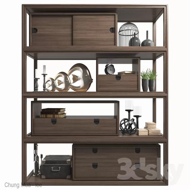 3DSKYFREE – DECOR - SHELVES 3DS MAX MODELS