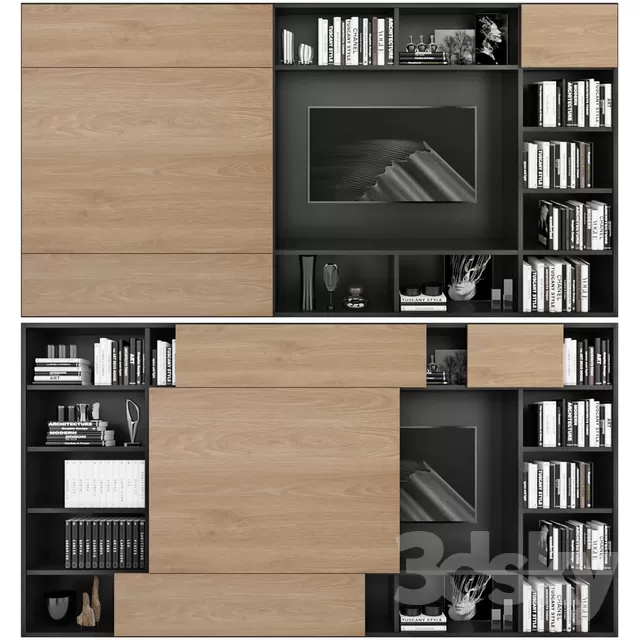 3DSKYFREE – DECOR - SHELVES 3DS MAX MODELS