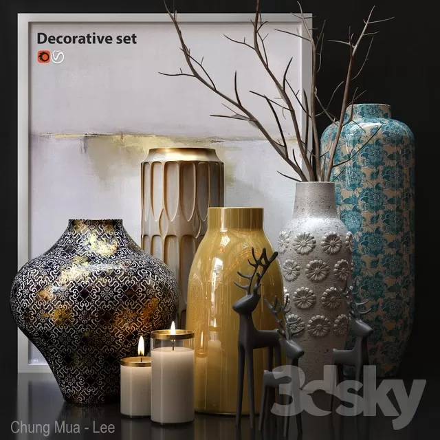 3DSKYFREE – DECOR - VASE 3DS MAX MODELS