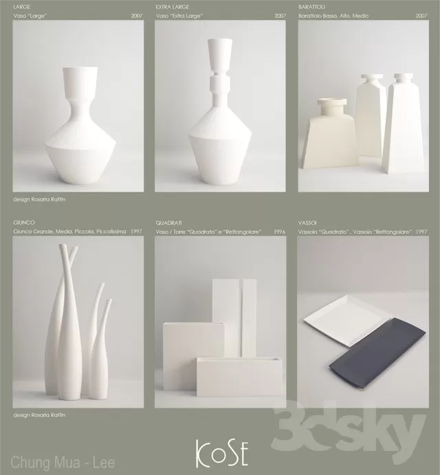 3DSKYFREE – DECOR - VASE 3DS MAX MODELS