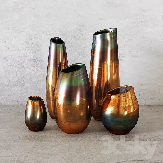 3DSKYFREE – DECOR - VASE 3DS MAX MODELS