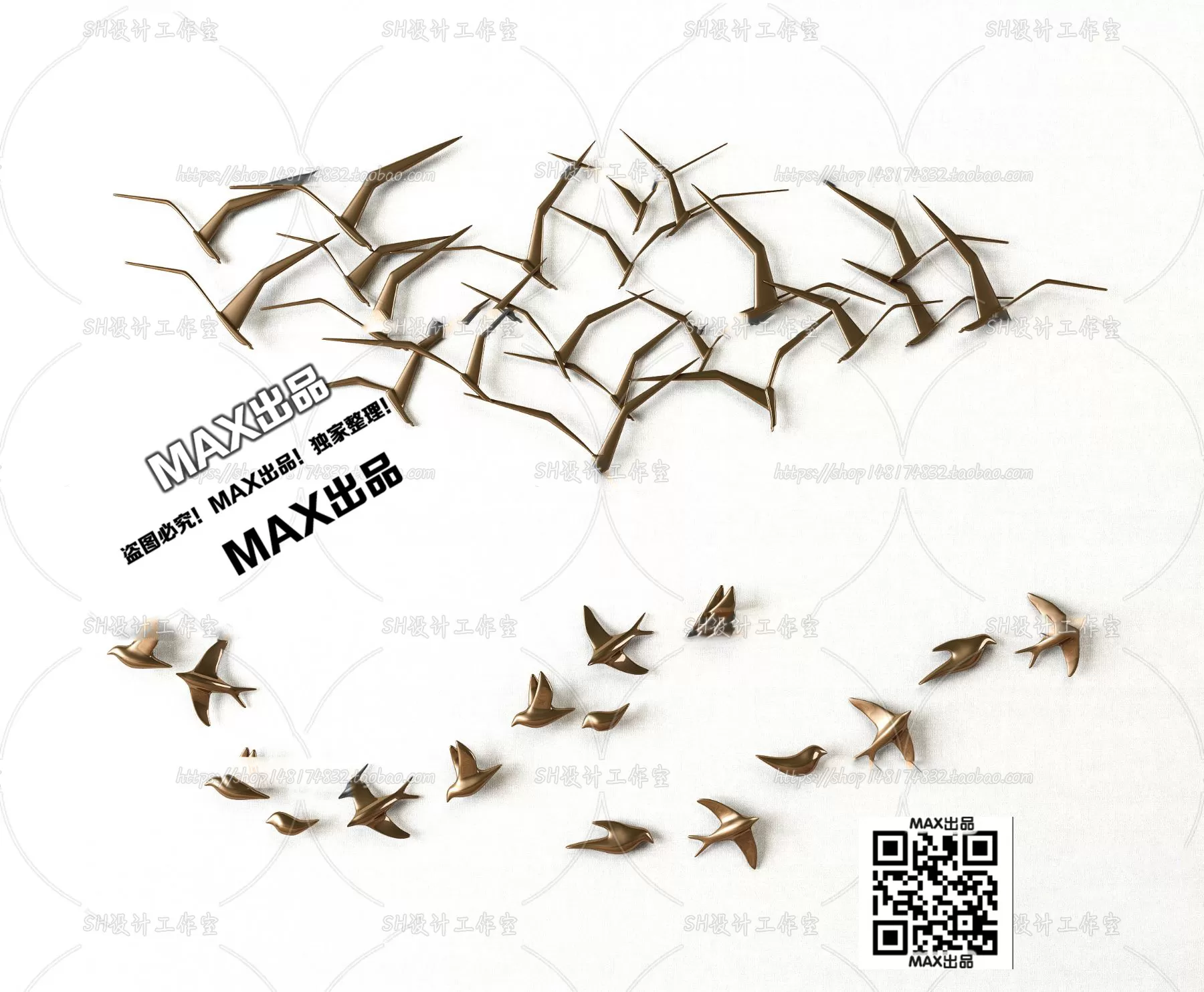 3DSKYFREE – DECOR - WALL 3DS MAX MODELS