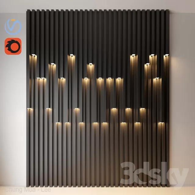 3DSKYFREE – DECOR - WALL 3DS MAX MODELS