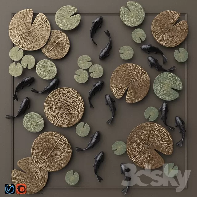 3DSKYFREE – DECOR - WALL 3DS MAX MODELS