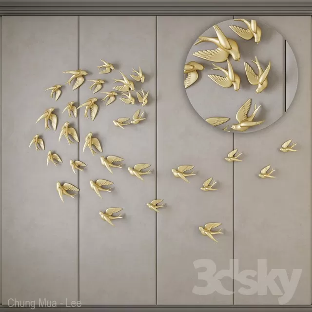 3DSKYFREE – DECOR - WALL 3DS MAX MODELS