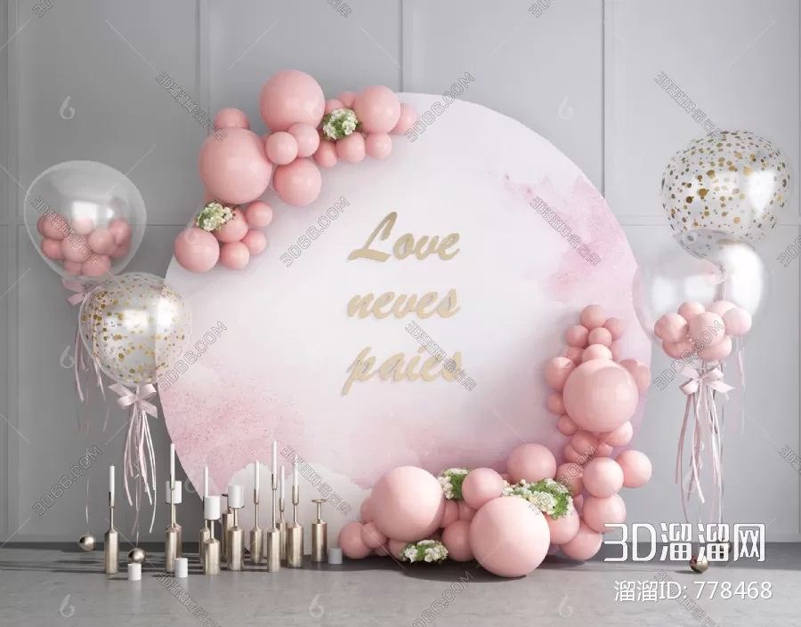 3DSKYFREE – DECOR - WEDDING 3DS MAX MODELS