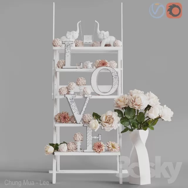3DSKYFREE – DECOR - WEDDING 3DS MAX MODELS