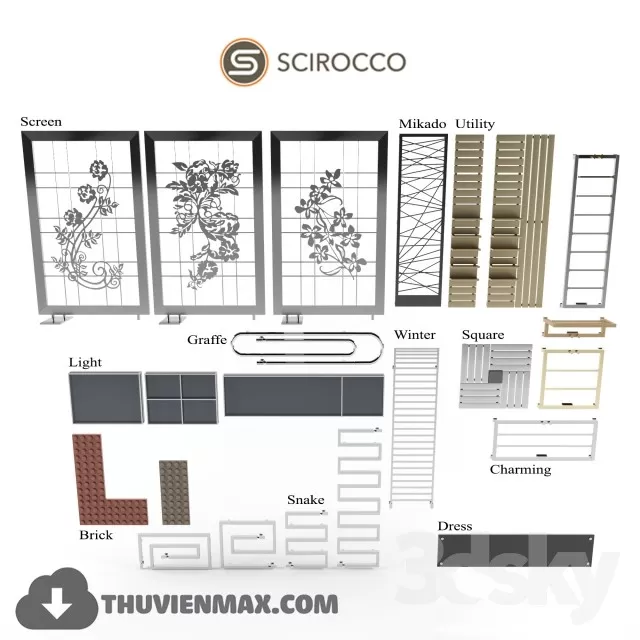 3DSKYFREE – DECORATION 3DS MAX MODELS