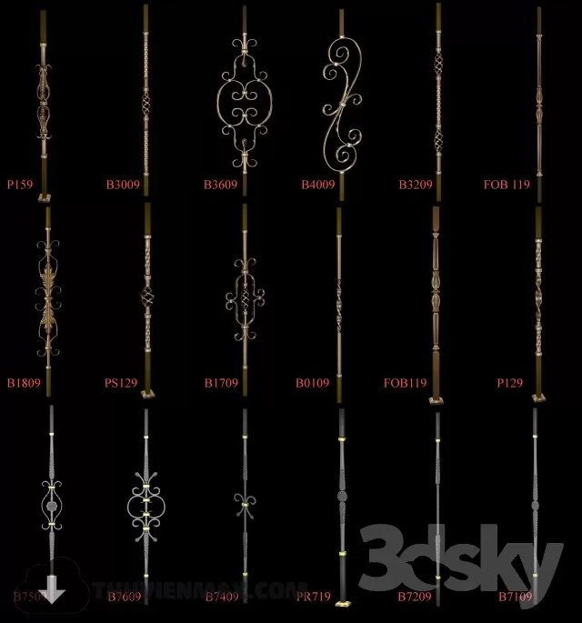 3DSKYFREE – DECORATION 3DS MAX MODELS