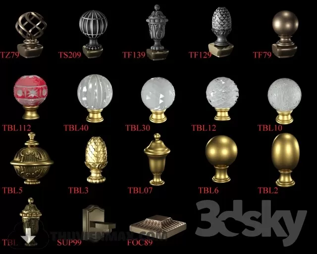 3DSKYFREE – DECORATION 3DS MAX MODELS