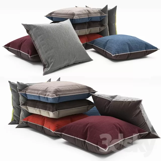 3DSKYFREE – DECORATION - PILLOW 3DS MAX MODELS