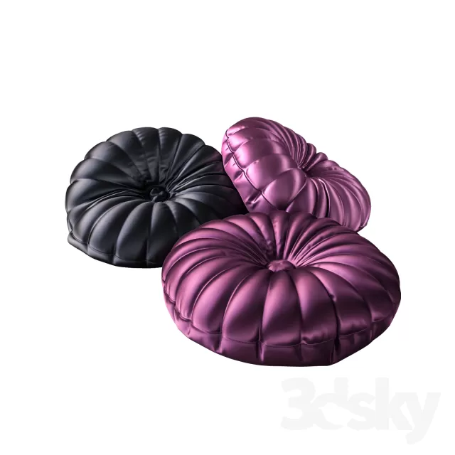 3DSKYFREE – DECORATION - PILLOW 3DS MAX MODELS