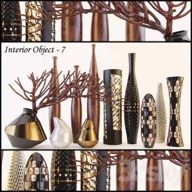 3DSKYFREE – DECORATION - VASE 3DS MAX MODELS