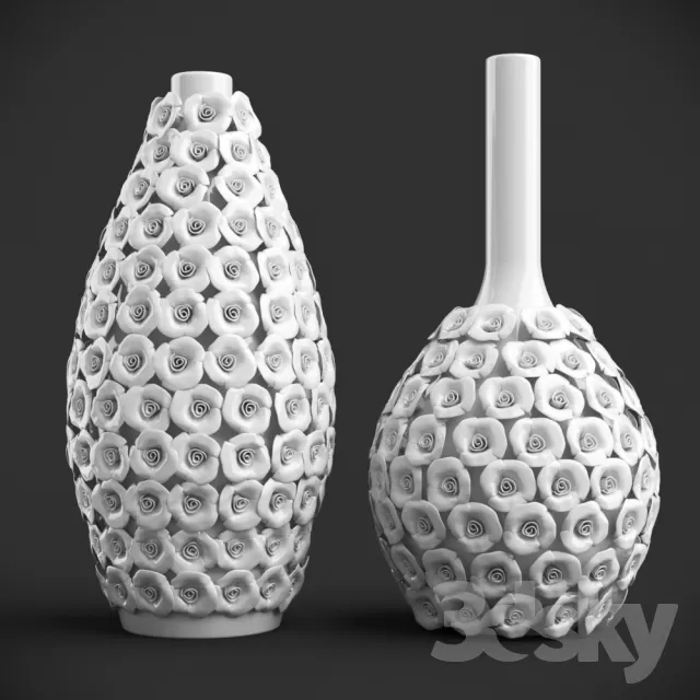 3DSKYFREE – DECORATION - VASE 3DS MAX MODELS