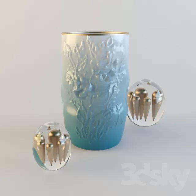 3DSKYFREE – DECORATION - VASE 3DS MAX MODELS