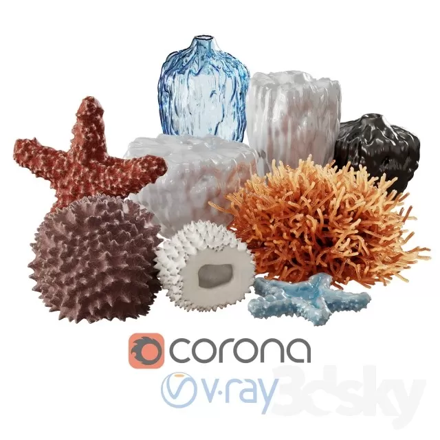 DECORATIVE SET 3D MODELS – 108