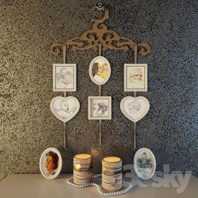 DECORATIVE SET 3D MODELS – 125