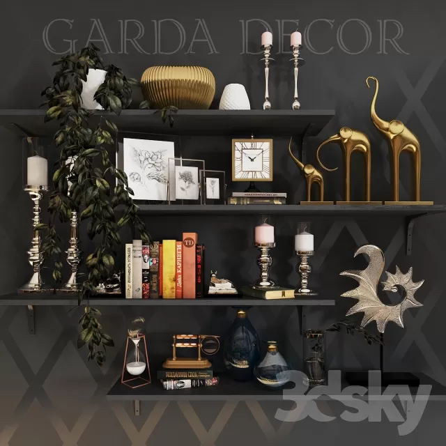 DECORATIVE SET 3D MODELS – 136