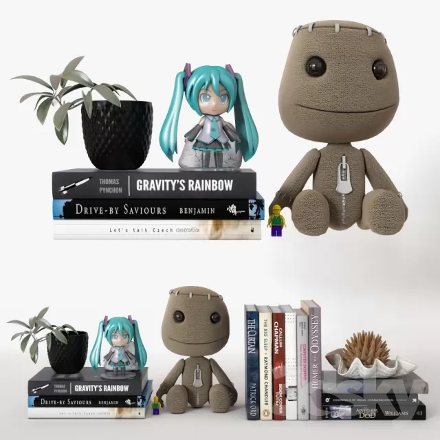 3DSKYFREE – DECORATIVE SET 3DS MAX MODELS