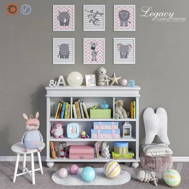 DECORATIVE SET 3D MODELS – 184